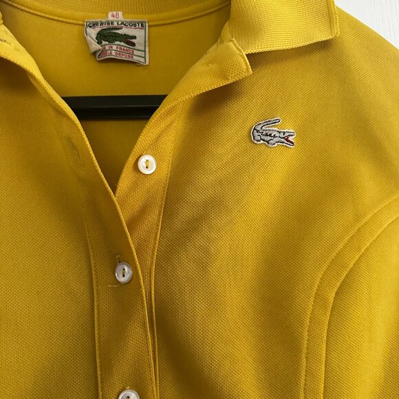 60's Lacoste Yellow Vintage Lacoste polo dresses - Picture 5 of 10